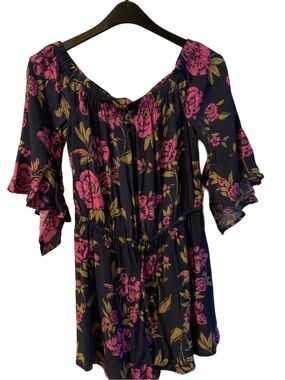Express NWT Floral Off the Shoulder Romper